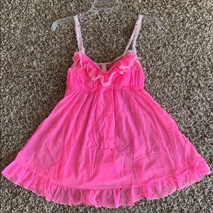 Victoria’s Secret pink lingerie set
